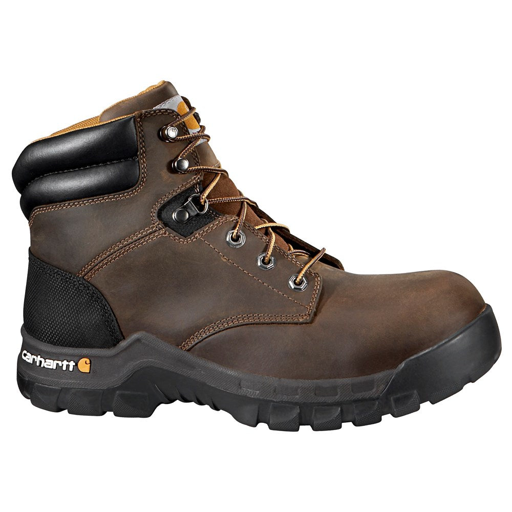 حذاء عمل Carhartt Rugged Flex 6" للرجال مع مقدمة مركبة متوسطة/عريضة، بني