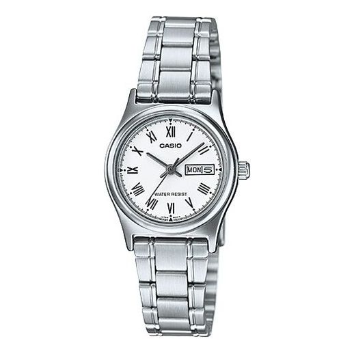 Casio Retro Analog Watch 'White Silver', white