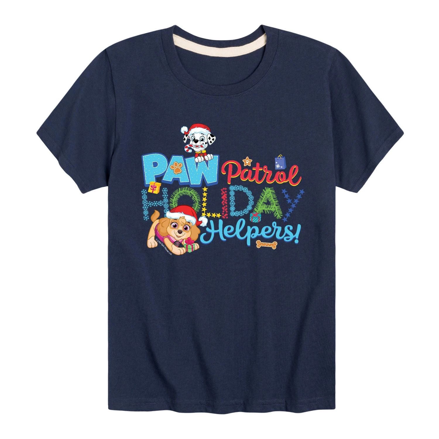 T-shirt PAW Patrol Holiday Helpers for boys 8-20 years old PAW Patrol, blue