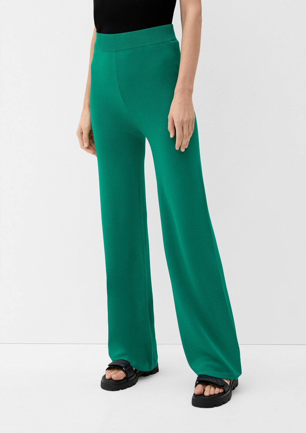 Sliver loose trousers, green