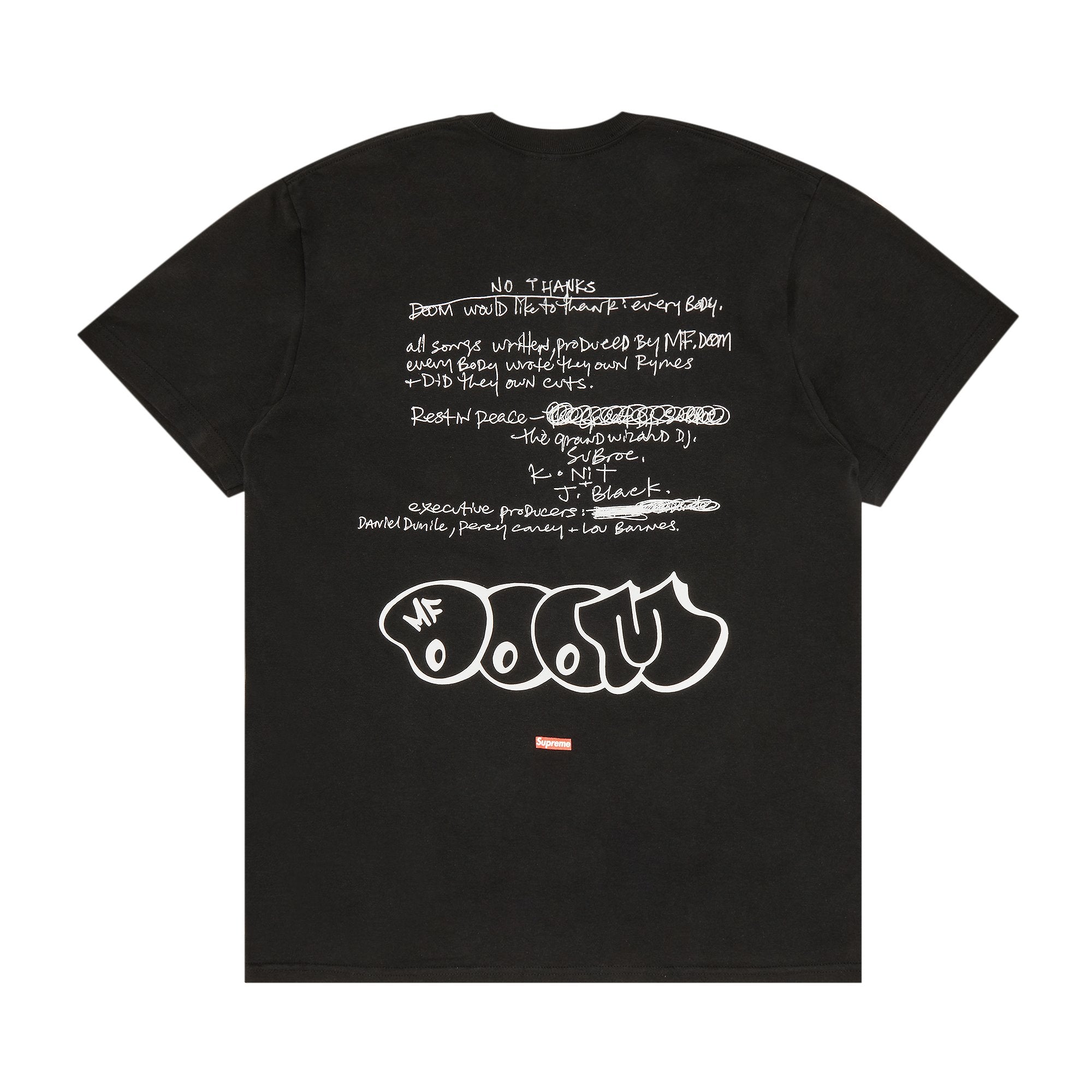 Supreme MF DOOM T-shirt, black