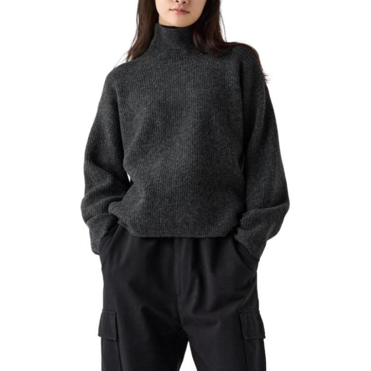 Women's sweater dark gray Uniqlo