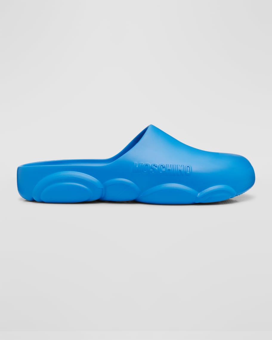 Men's rubber slippers Bubble Teddy Moschino