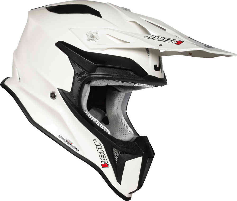 J18 Just1 Hard Motocross Helmet, White