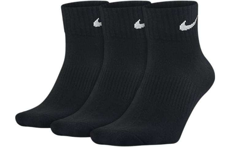 Nike Unisex Knee High Socks 3 Pack (Black)