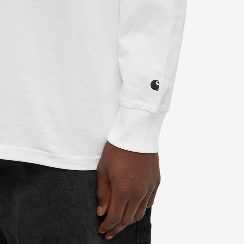 Carhartt WIP Long Sleeve T-Shirt, White/Black