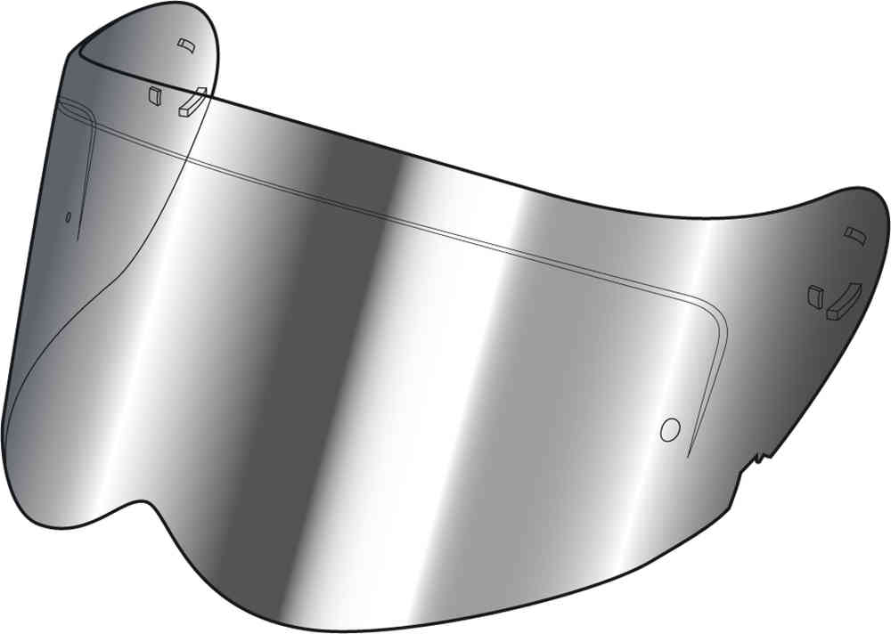 Simpson visor, iridium silver