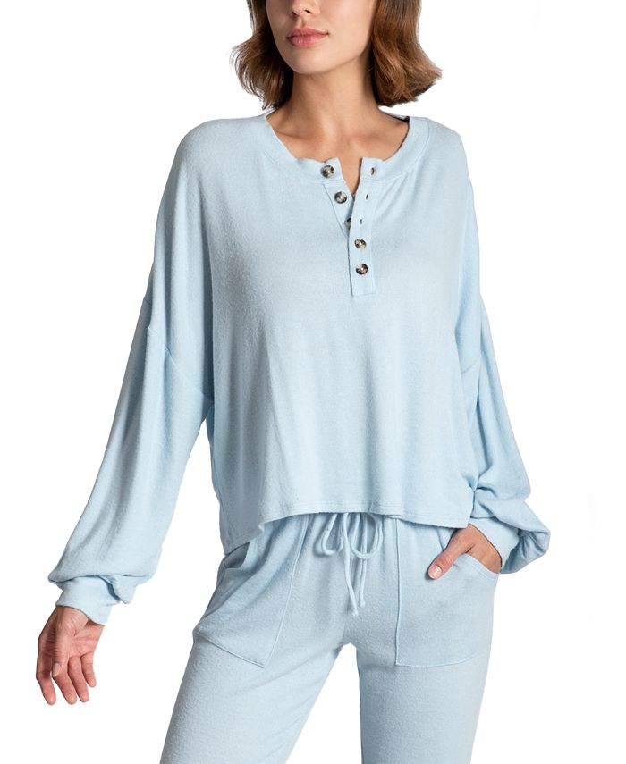 Blair Hacci Midnight Bakery Women's Long Sleeve Pajamas, Blue