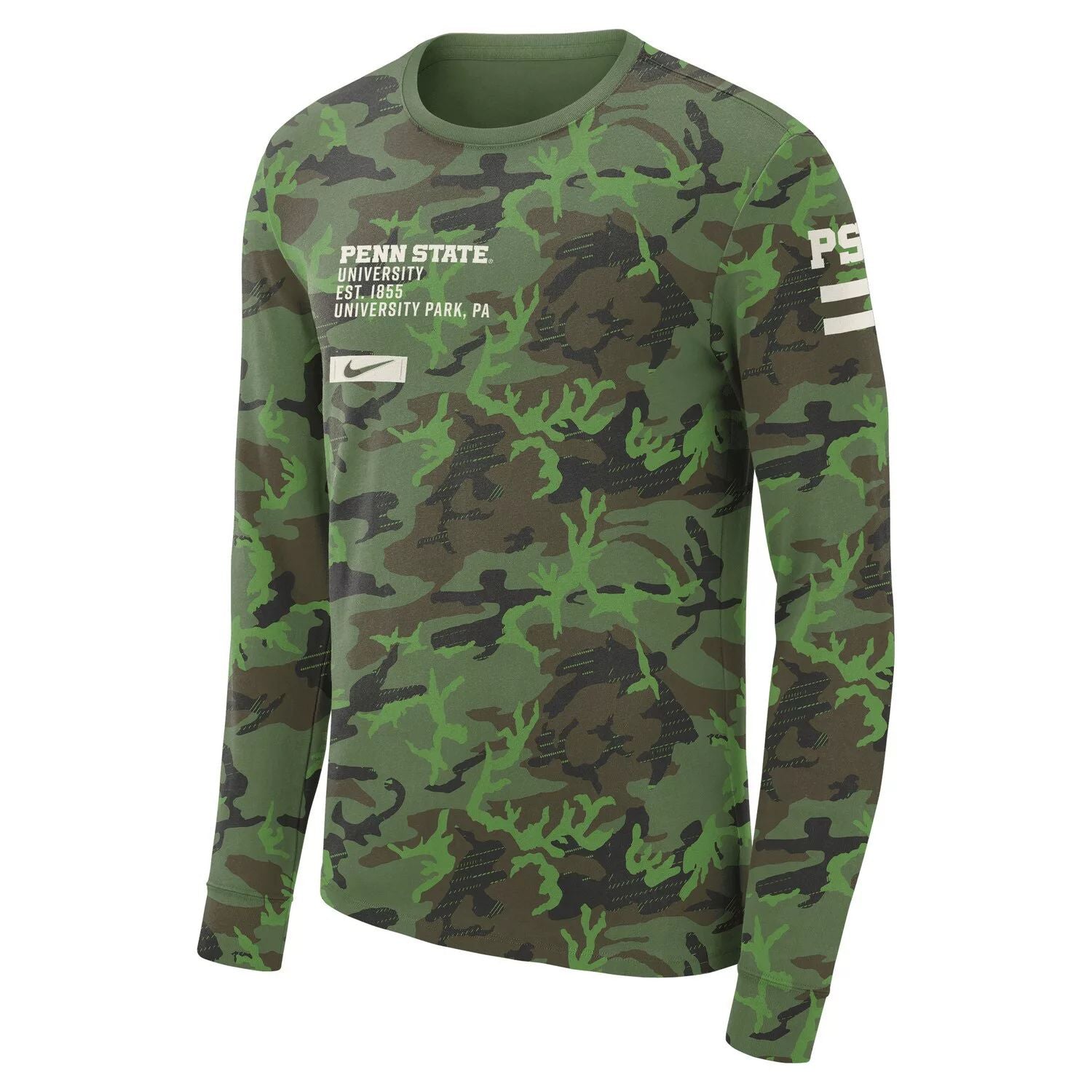 Penn State Nittany Lions Nike Men's Camouflage Long Sleeve Military T-Shirt