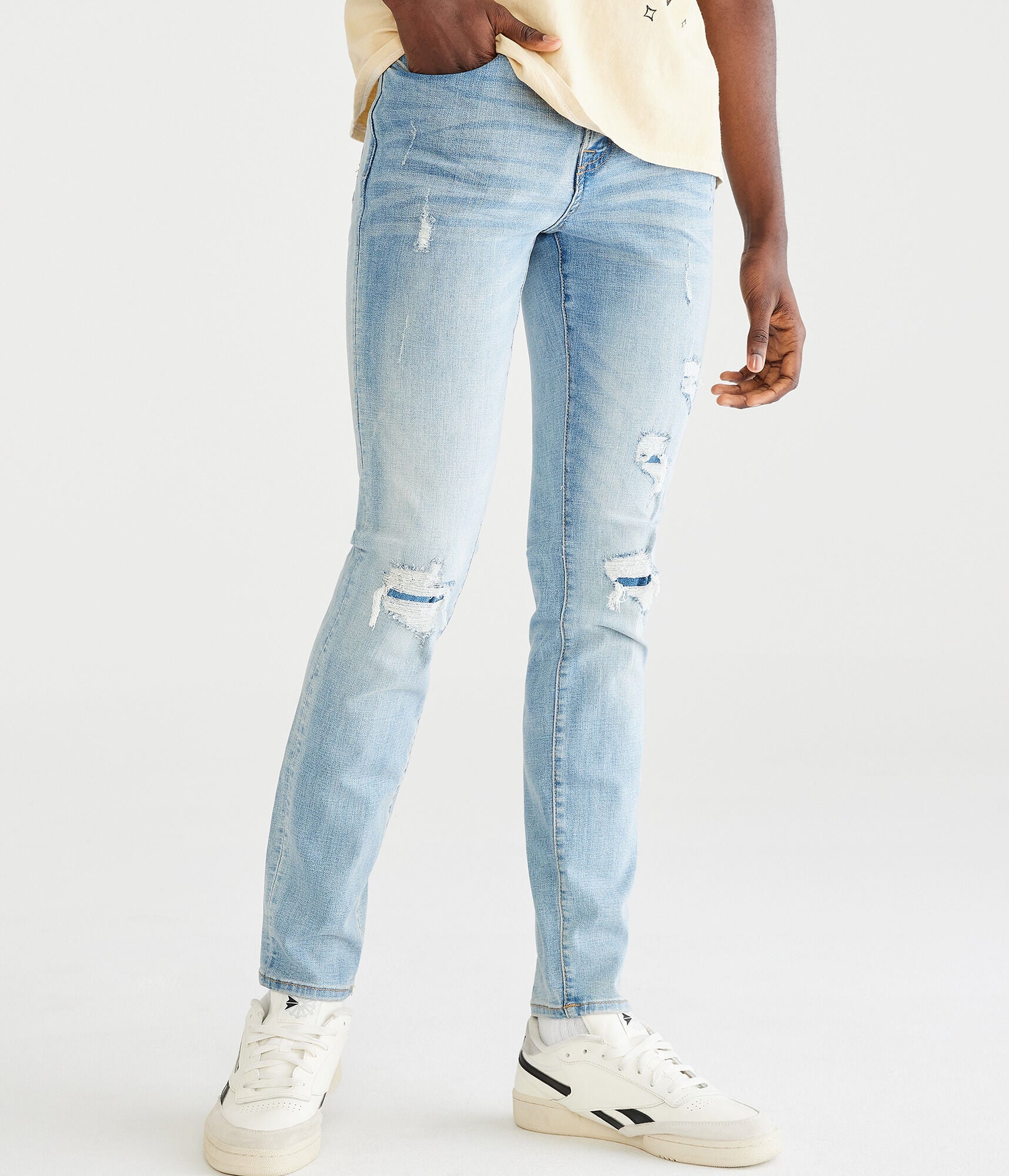 Super Skinny Premium Max Stretch Jeans with COOLMAX Aeropostale Technology, Blue