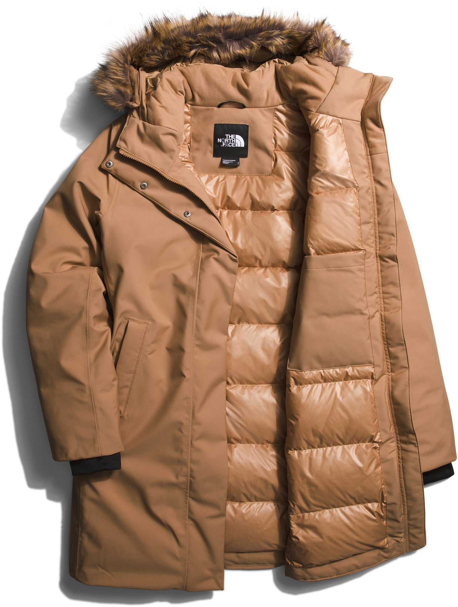 سترة Arctic Down Parka للنساء من The North Face، لون كاكي