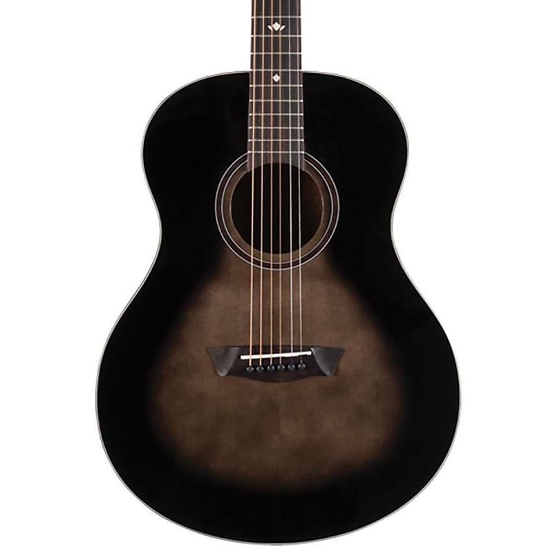 Acoustic Guitar - Washburn Bella Tono Novo S9 Studio Acoustic Guitar Transparent Charcoal Burst