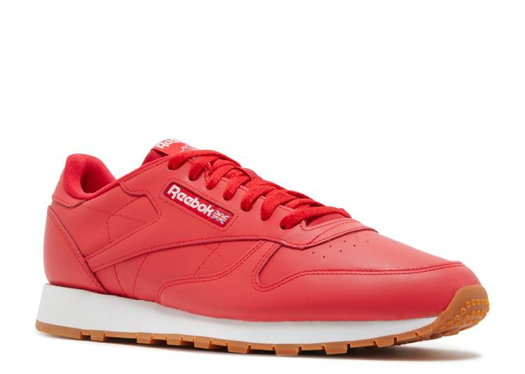 حذاء رياضي Reebok CLASSIC LEATHER 'VECTOR RED GUM' باللون الأحمر