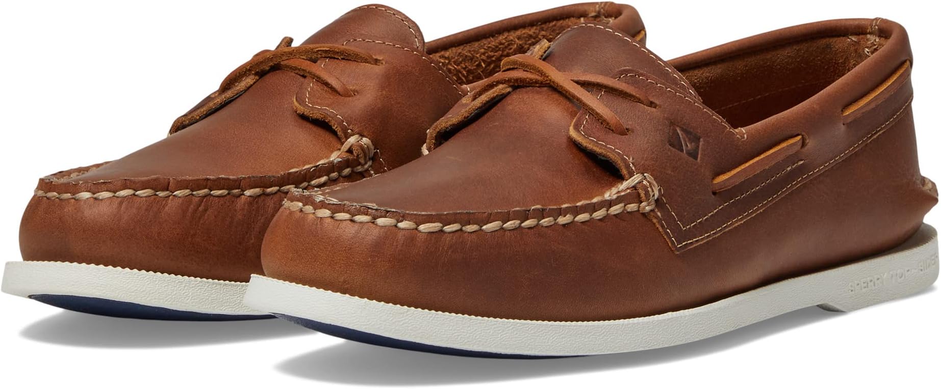 حذاء Sperry Boat ذو الدانتيل المتقاطع A/O 2-Eye، باللون البني