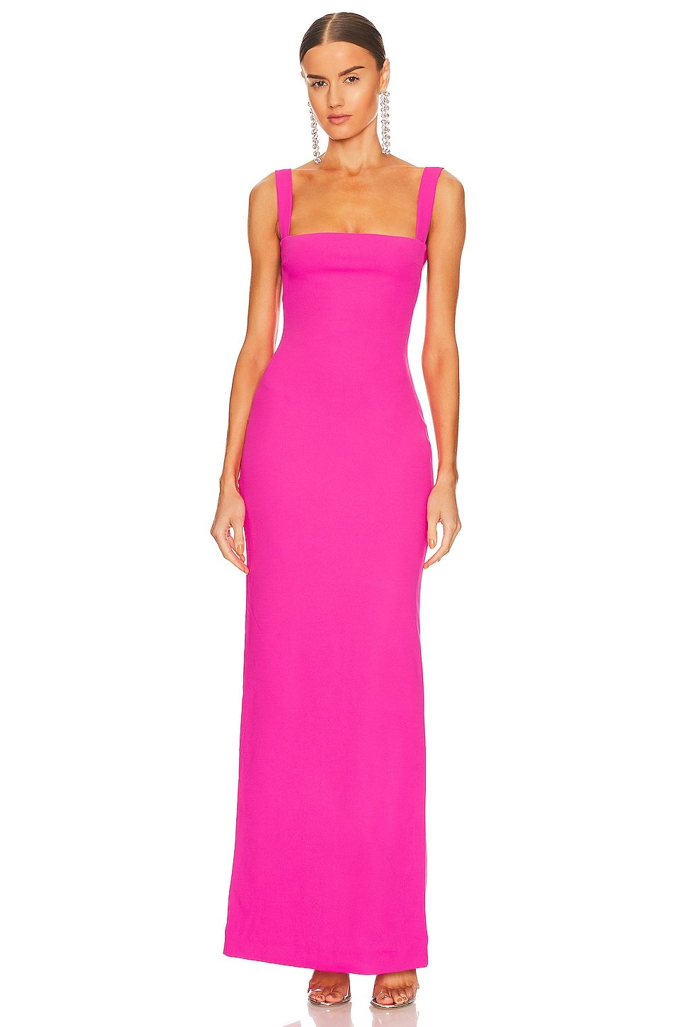 SOLACE London Joni maxi dress, Magenta