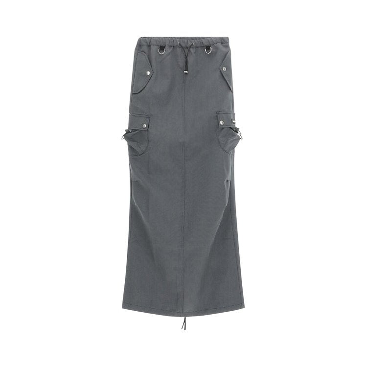 Coperni Tailored Cargo Maxi Skirt 'Grey/Black', black