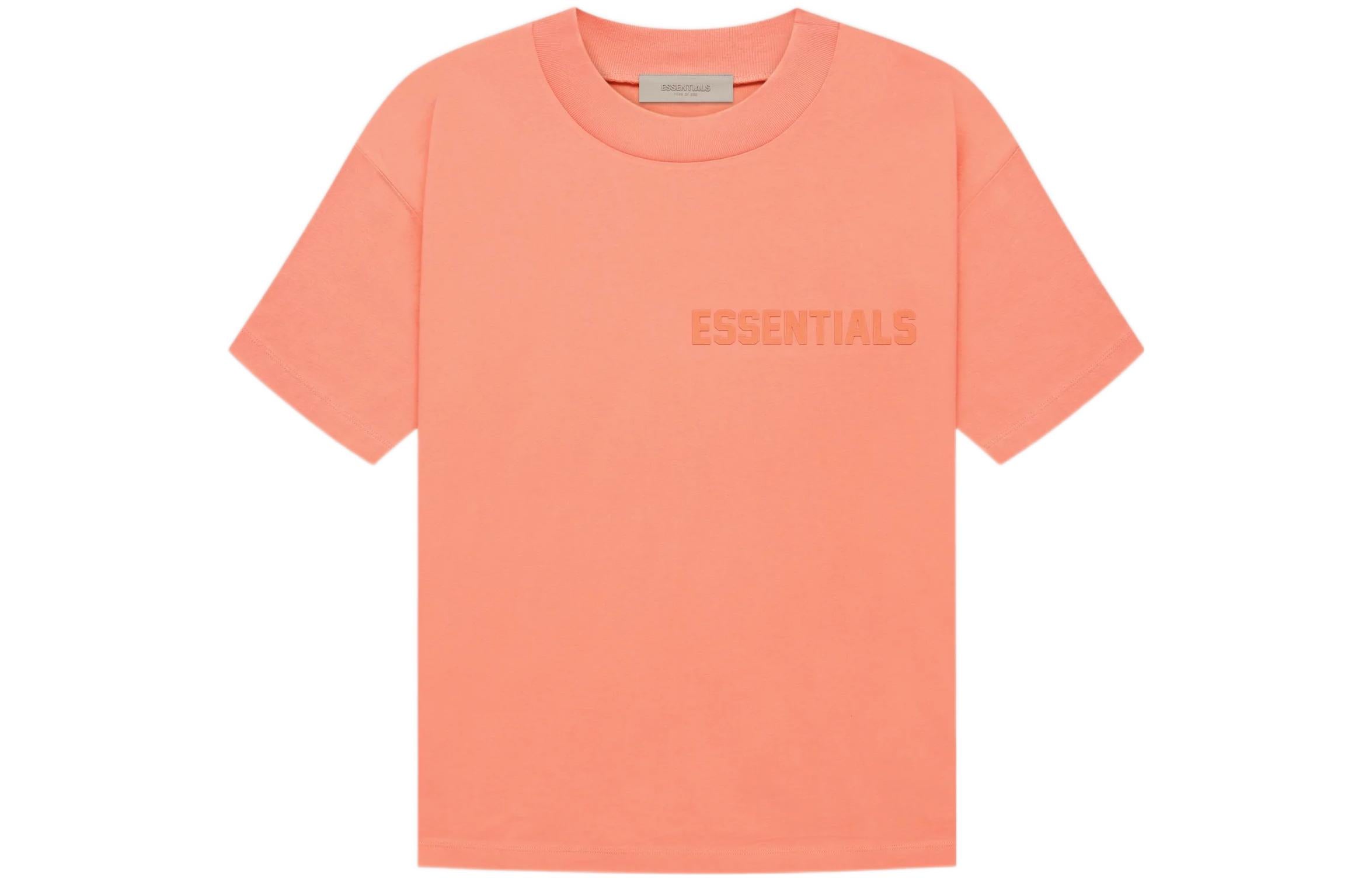 Fear of God Essentials unisex T-shirt, coral red