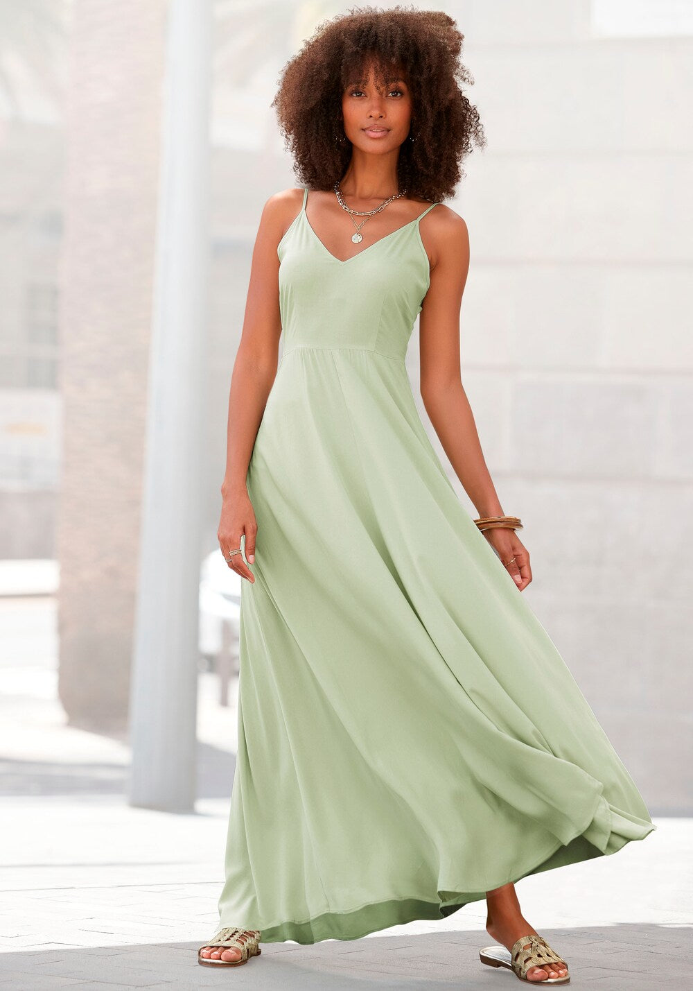 Summer dress Lascana, green