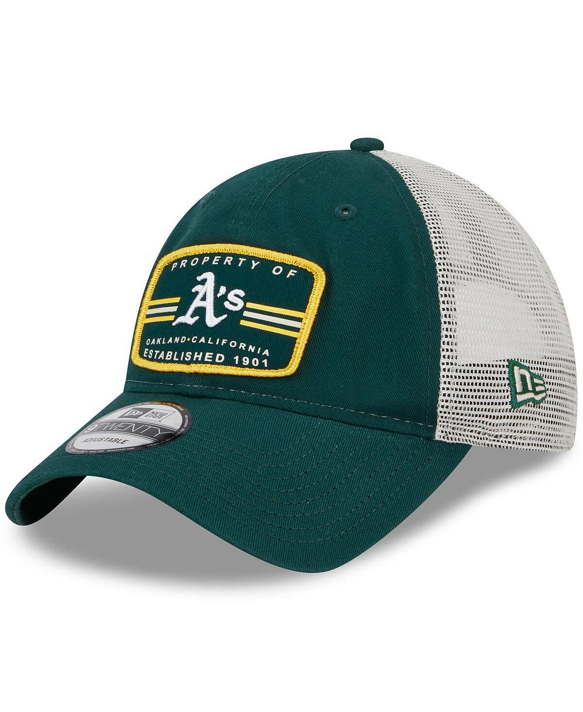 قبعة سناباك خضراء للرجال من Oakland Athletics Property Trucker 9TWENTY New Era