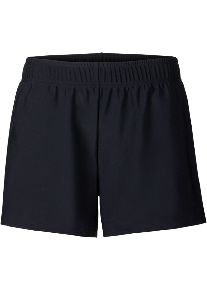 Bpc Bonprix Collection Swim Shorts with Recycled Polyamide Inner Briefs ,  black