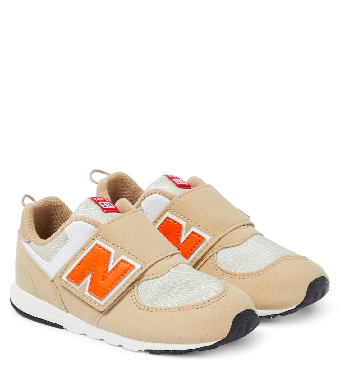 Sneakers 574 new-b with Velcro New Balance Kids, beige