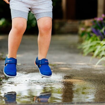 حذاء رياضي Bare Steps H20 - Merrell Preschool Boys، أزرق/برتقالي