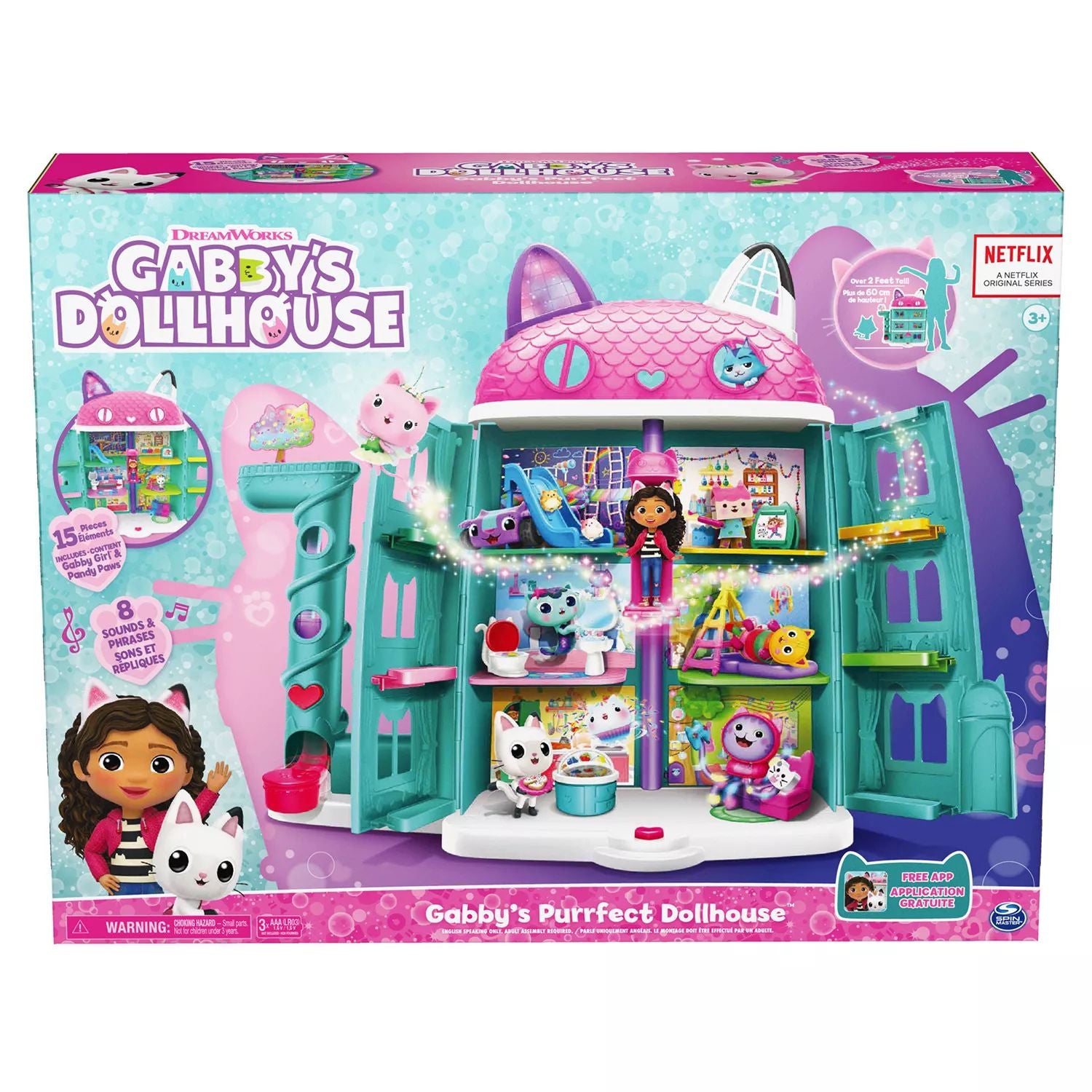 Spin Master DreamWorks Gabby's Dollhouse Purrfect with 2 Action Figures and Spin Master Accessories