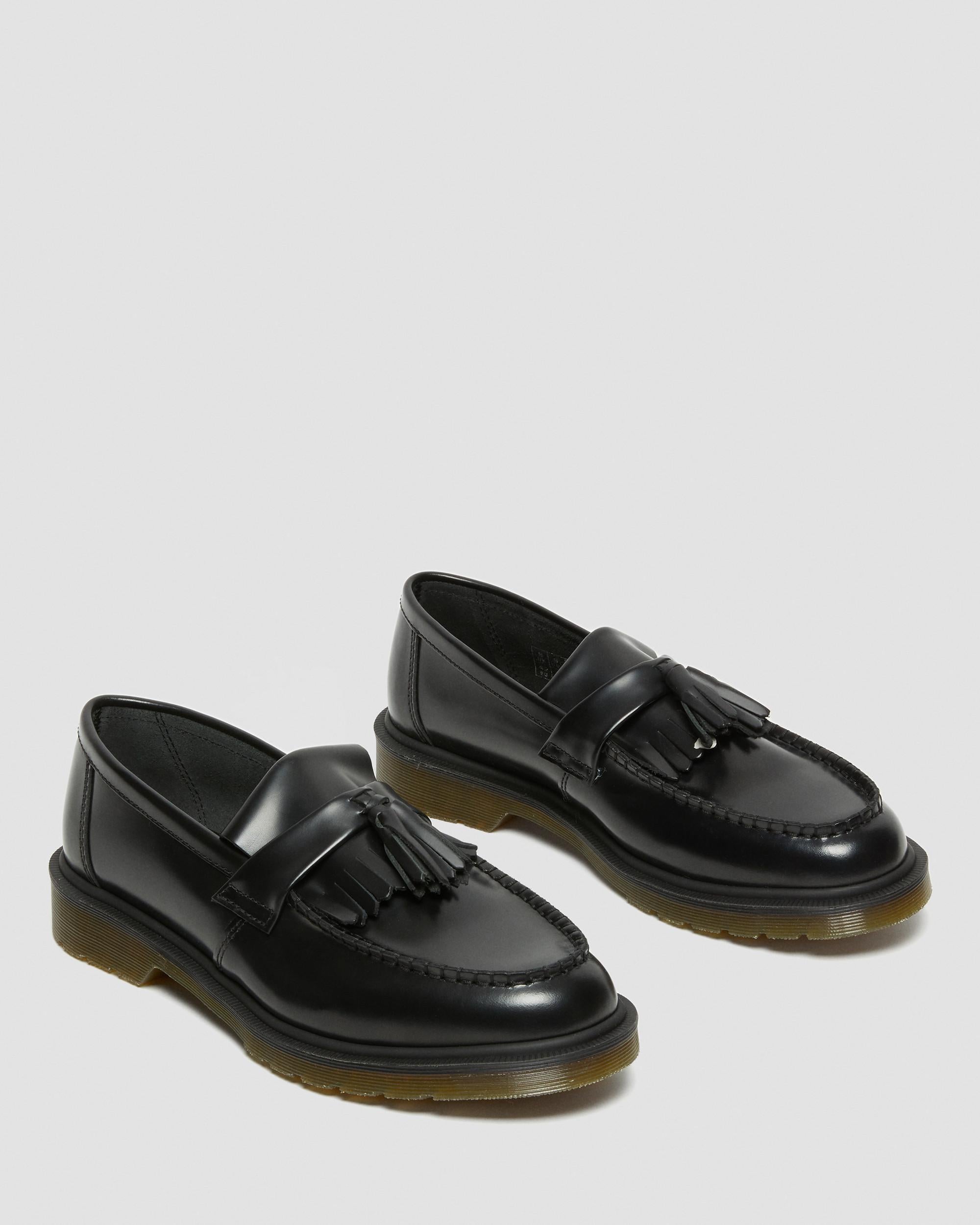 Smooth leather Adrian tassel loafers by Dr. Martens