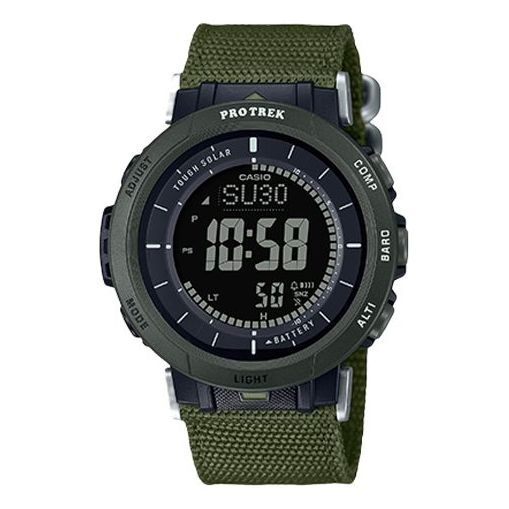 Casio Pro Trek Digital Watch 'Green Black', green