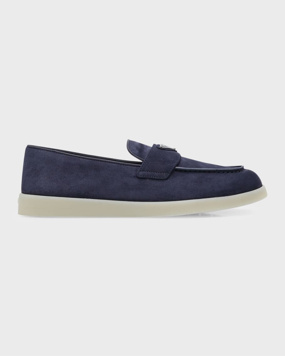 Prada Suede Casual Slip-On Loafers