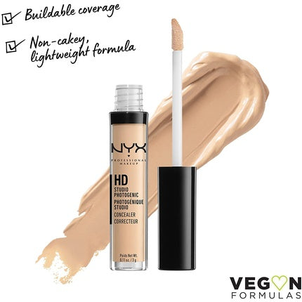 كونسيلر HD Photogenic Wand Nude Beige 3.5 3G من Nyx Professional Makeup