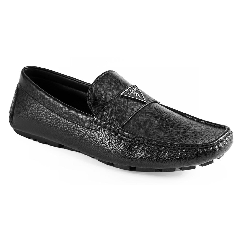 حذاء رجالي من Alai Moc Toe Guess Loafers باللون الأسود