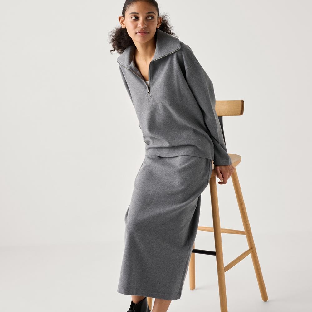 Women's knitwear lead-gray Uniqlo