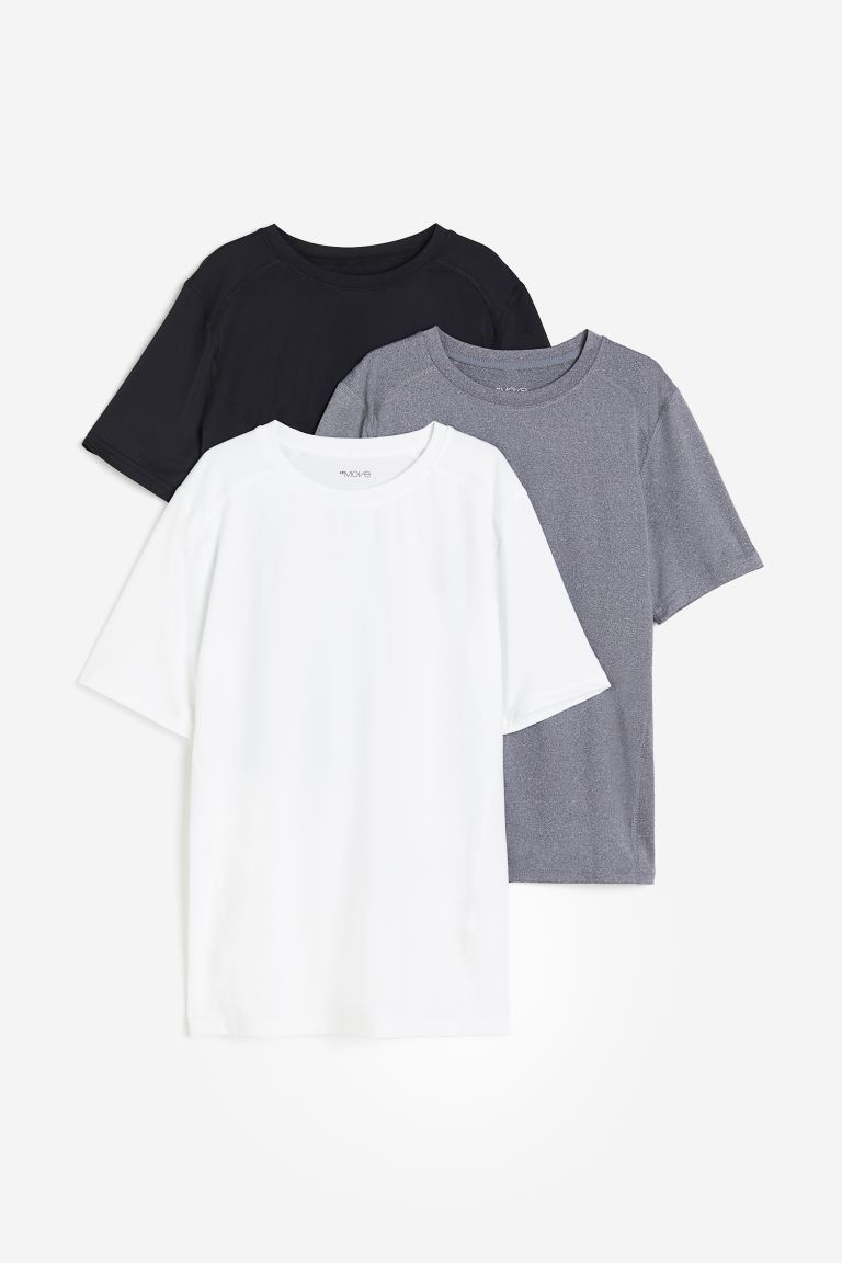 Set of three sports tops DryMove H&M