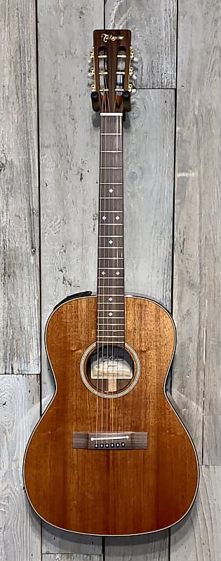 جيتار صوتي Takamine Koa EF407 Legacy Series New Yorker Parlor جيتار صوتي/كهربائي لامع طبيعي، شكرًا لك!