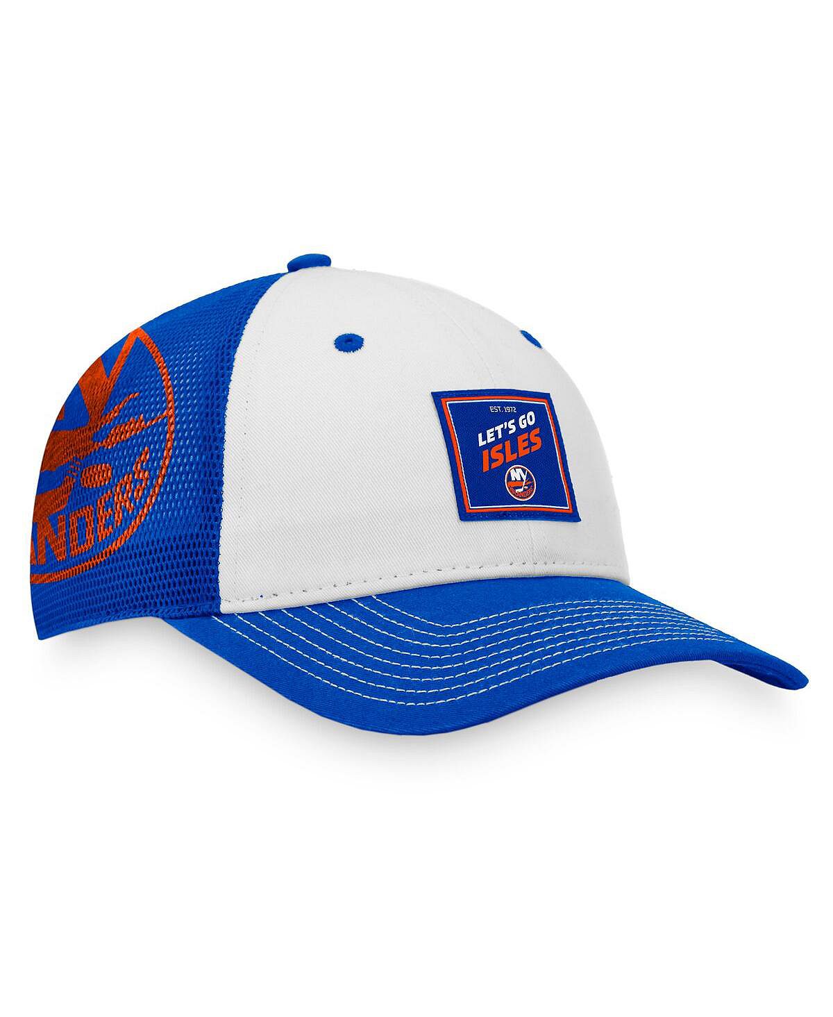 قبعة بيسبول بيضاء للرجال من New York Islanders Block Party Snapback Fanatics