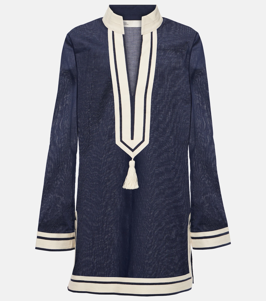 Tory Burch Cotton Tassel Tunic, Blue