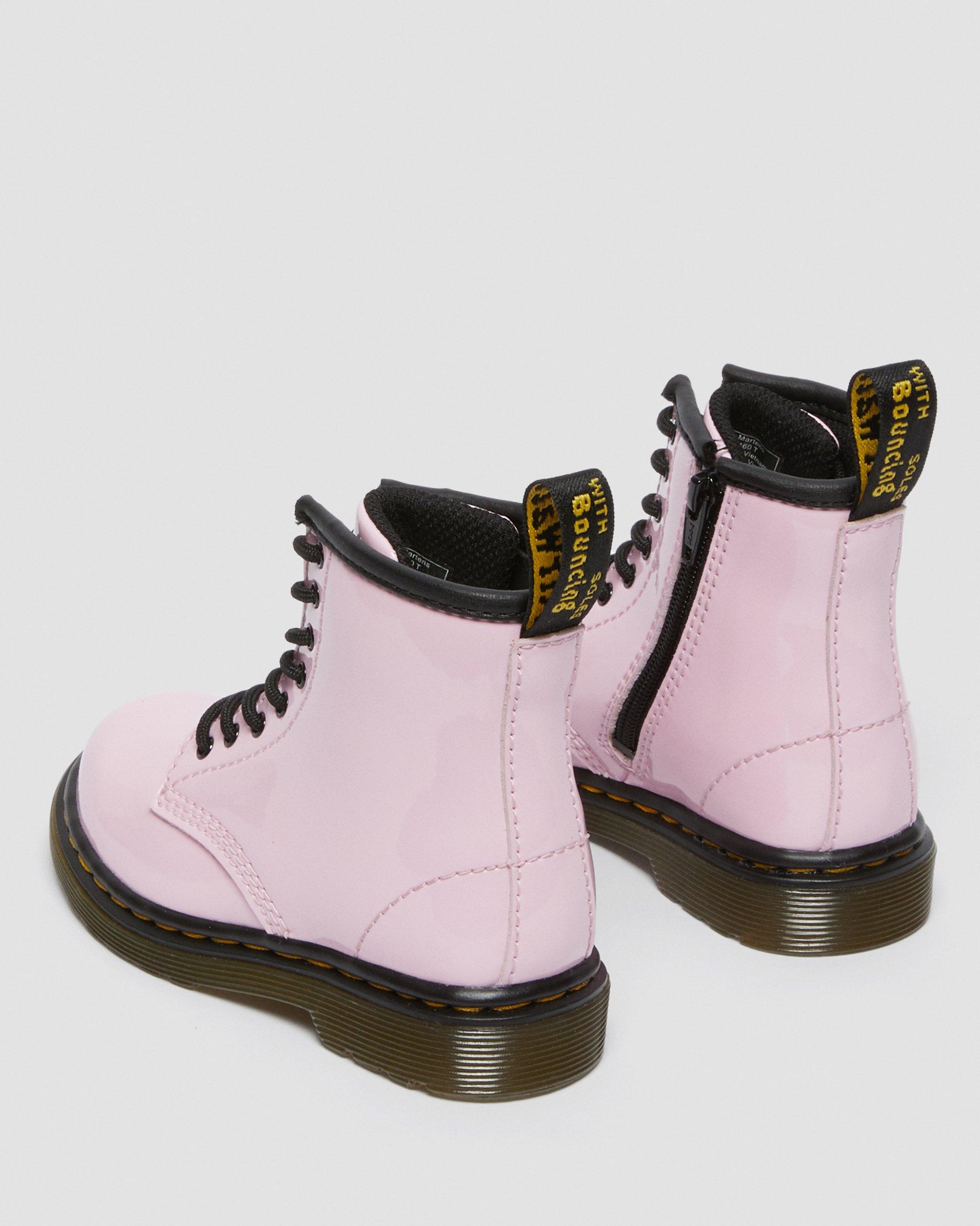 حذاء برباط لامع للأطفال الصغار 1460 Dr من Martens