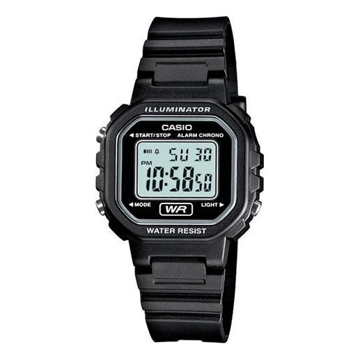 CASIO Watch Waterproof Quartz Black Strap Black Digital, black