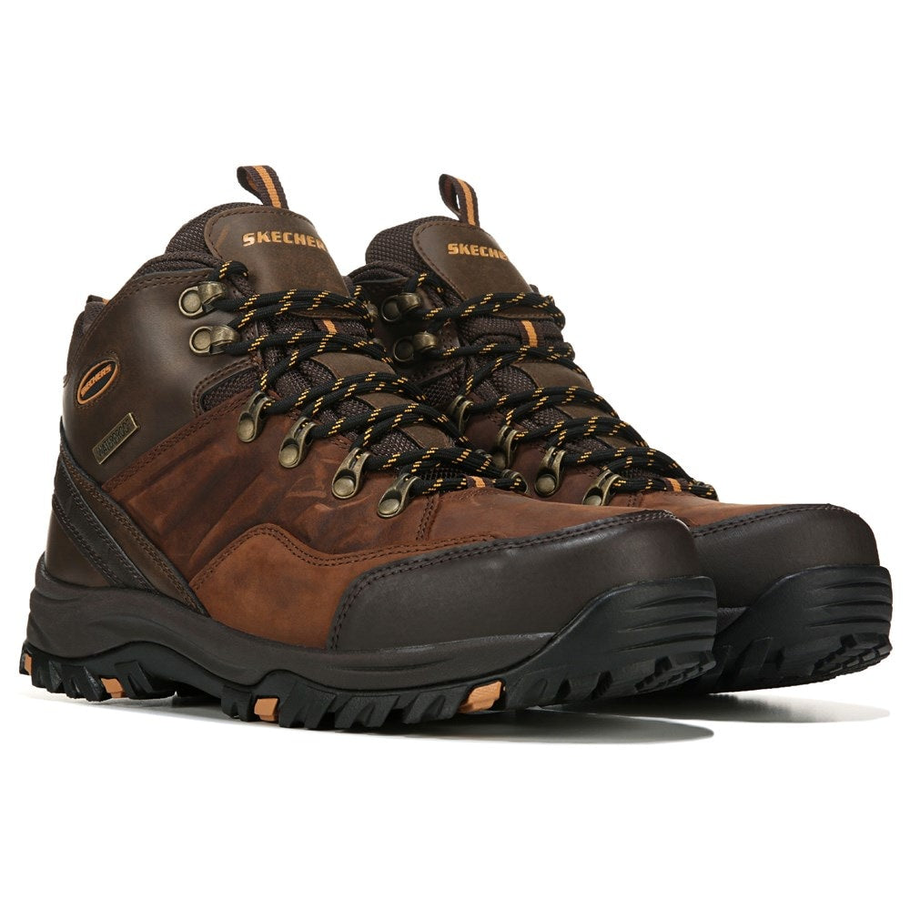 Traven Skechers Men's Waterproof Outdoor Boots, Brown