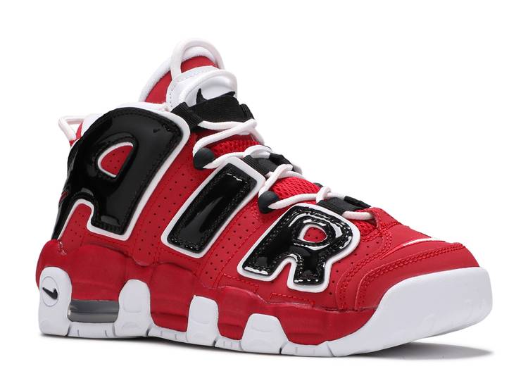 حذاء رياضي Nike AIR MORE UPTEMPO GS 'VARSITY RED' باللون الأحمر