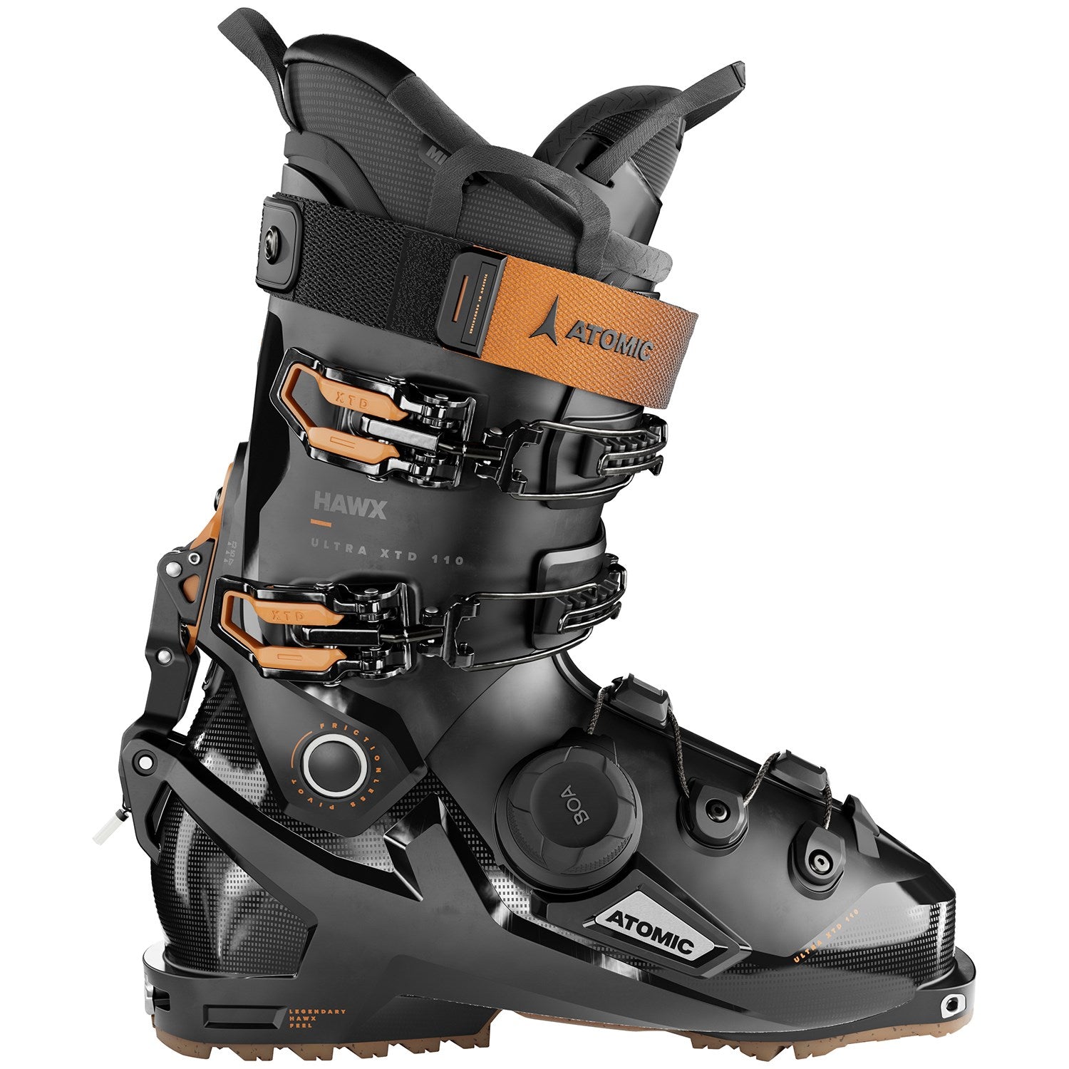 حذاء تزلج Atomic Hawx Ultra XTD 110 BOA GW Alpine Touring 2024، أسود