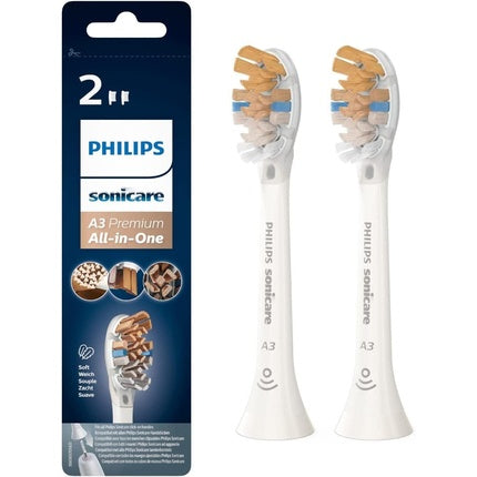 فوهة Philips Sonicare A3 Premium عالمية أصلية للعناية الشاملة باللون الأبيض HX9092/10