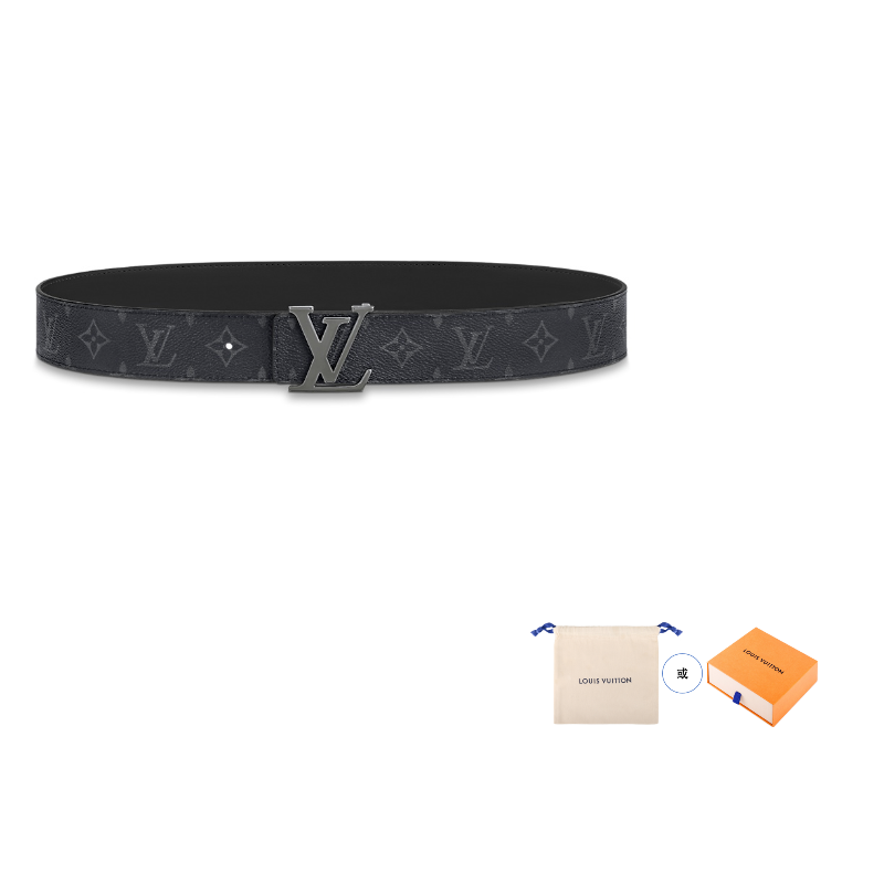 Louis Vuitton Men's Belt Black/Grey