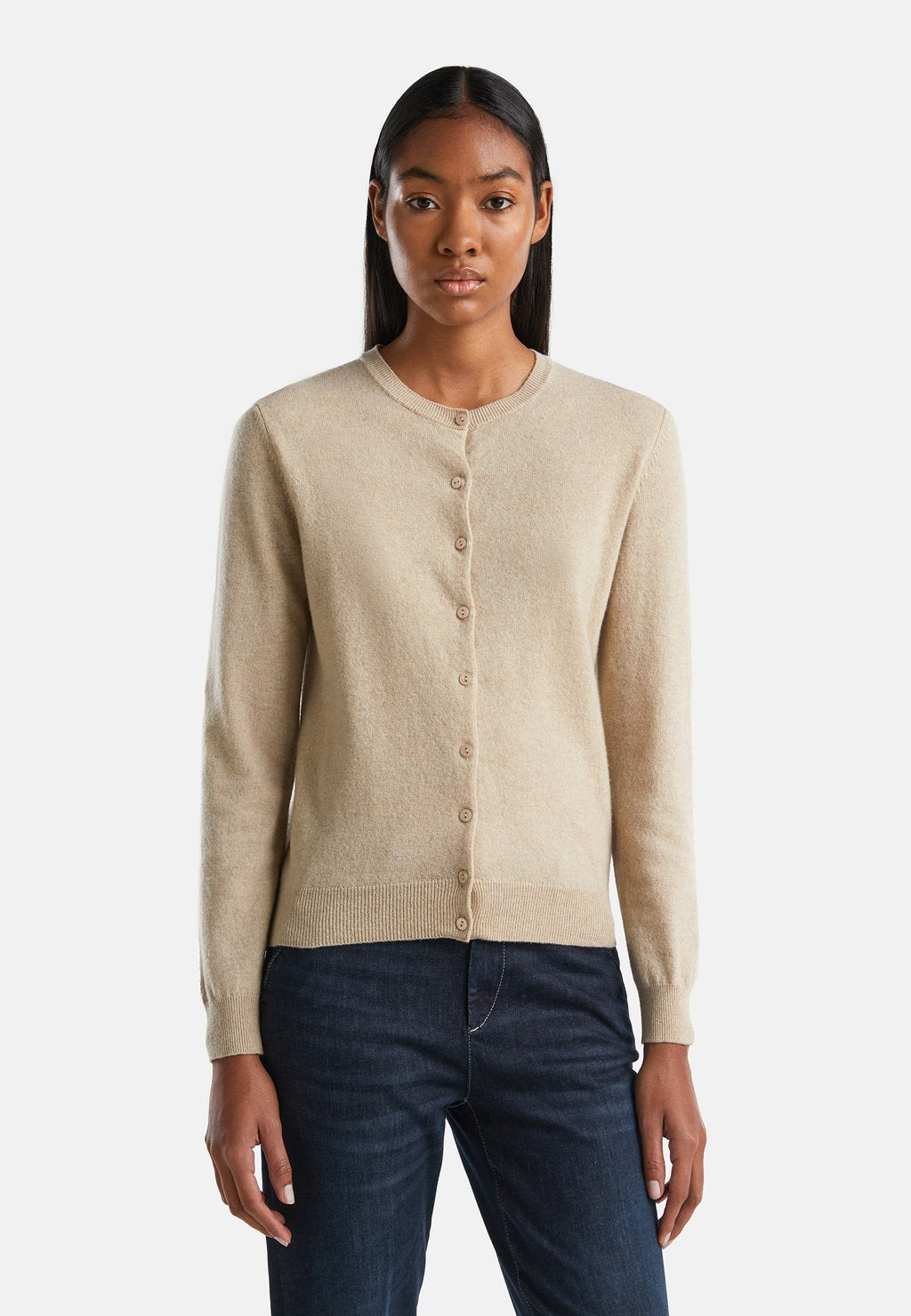 Cardigan United Colors of Benetton, beige