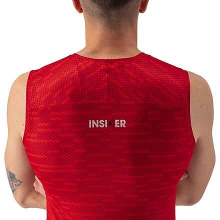 Sleeveless jersey Insider men's Castelli, dark red