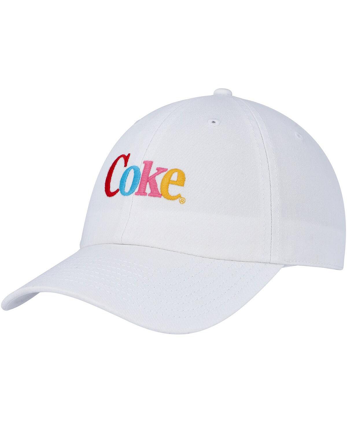 Men's White Adjustable Coca-Cola Ballpark American Needle Cap