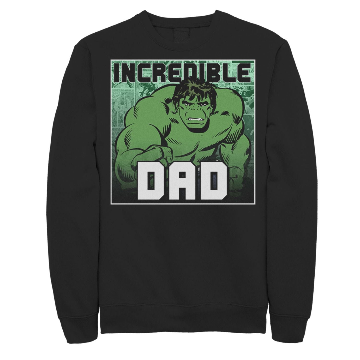 سويت شيرت Marvel للرجال بطبعة Incredible Dad Father's Day Hulk