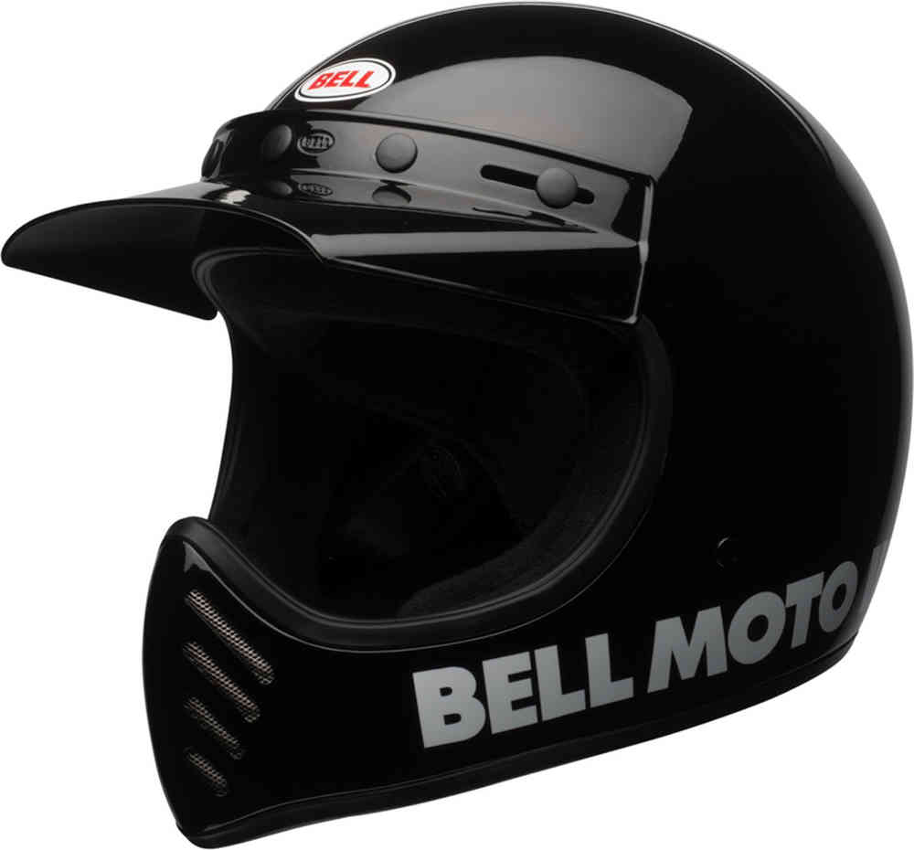 Classic motocross helmet Moto-3 Bell, black