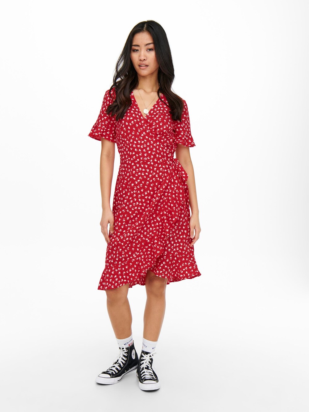 Summer dress ONLY Olivia, red